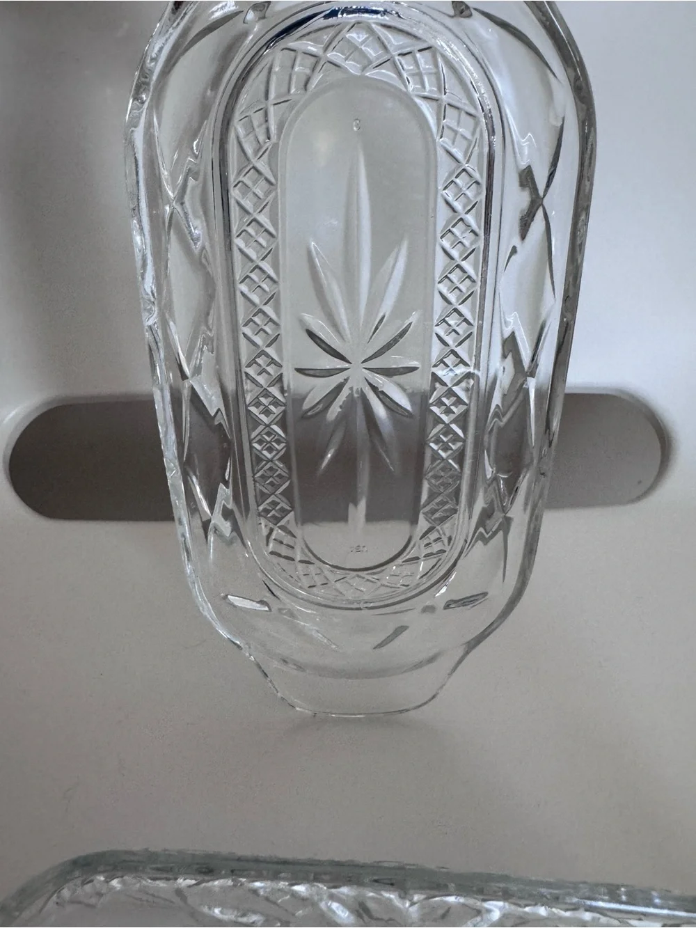 Cristal D'Arques Butter Dish Cottagecore Grandmillennial French Country Glass